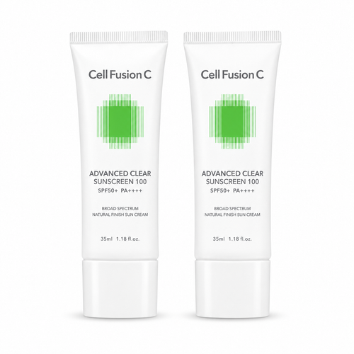 Cell Fusion C Cell Fusion C Advanced Clear Sunscreen 100 SPF50 PA++++ – 35ml × 2 - Korean Skincare UAE