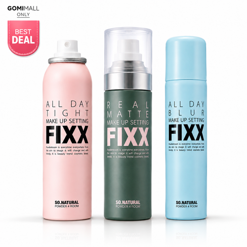 SO'NATURAL SO NATURAL All Day Make Up Setting FIXX Special Set - Korean Skincare UAE