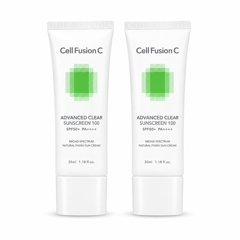 Cell Fusion C Advanced Clear Sunscreen 100 SPF50 PA++++ – 35ml × 2
