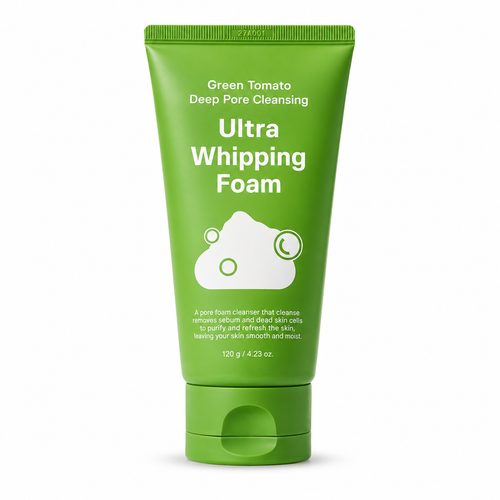 Sungboon Editor Green Tomato Deep Pore Cleansing Ultra Whipping Foam - Korean Skincare UAE