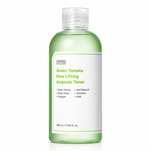 Sungboon Editor Green Tomato Pore Lifting Ampoule Toner 350ml - Korean Skincare UAE