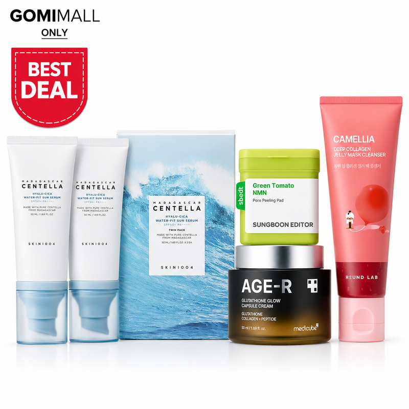 Korean Hydrating, Pore Care & Glow Skincare Set – 4 Product Bundle